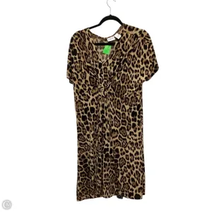 Dress Casual Midi By Chicos In Animal Print, Size: Xl