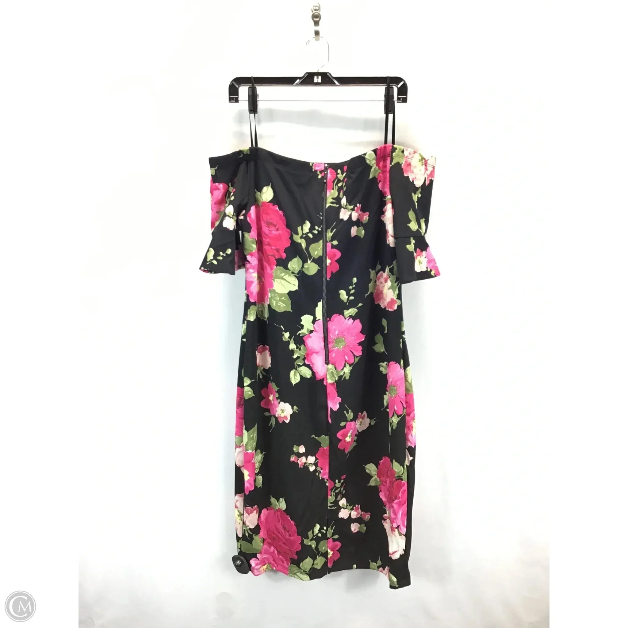 Dress Casual Midi By Clothes Mentor In Floral Print, Size: 16