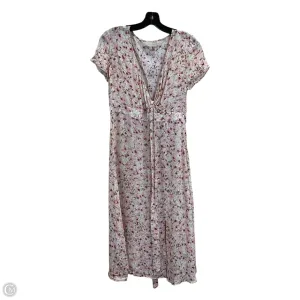 Dress Casual Midi By Clothes Mentor In Floral Print, Size: L