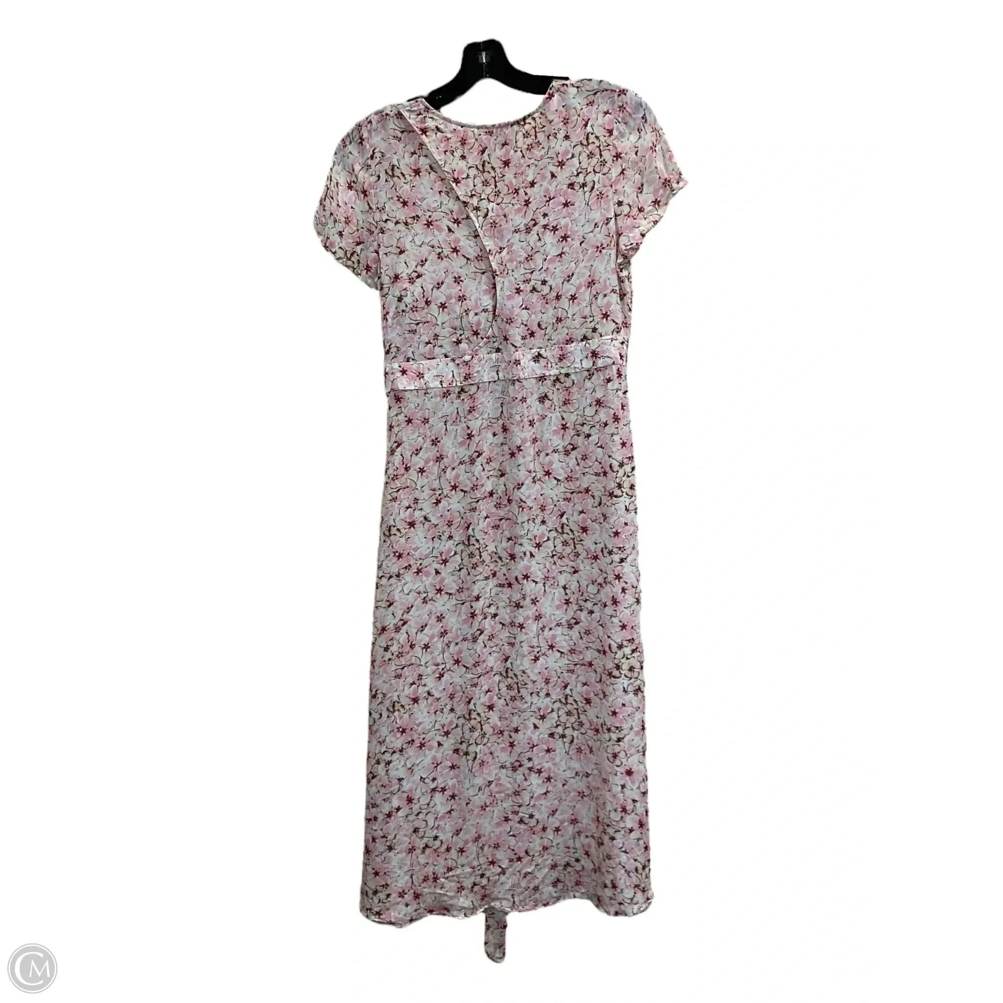 Dress Casual Midi By Clothes Mentor In Floral Print, Size: L