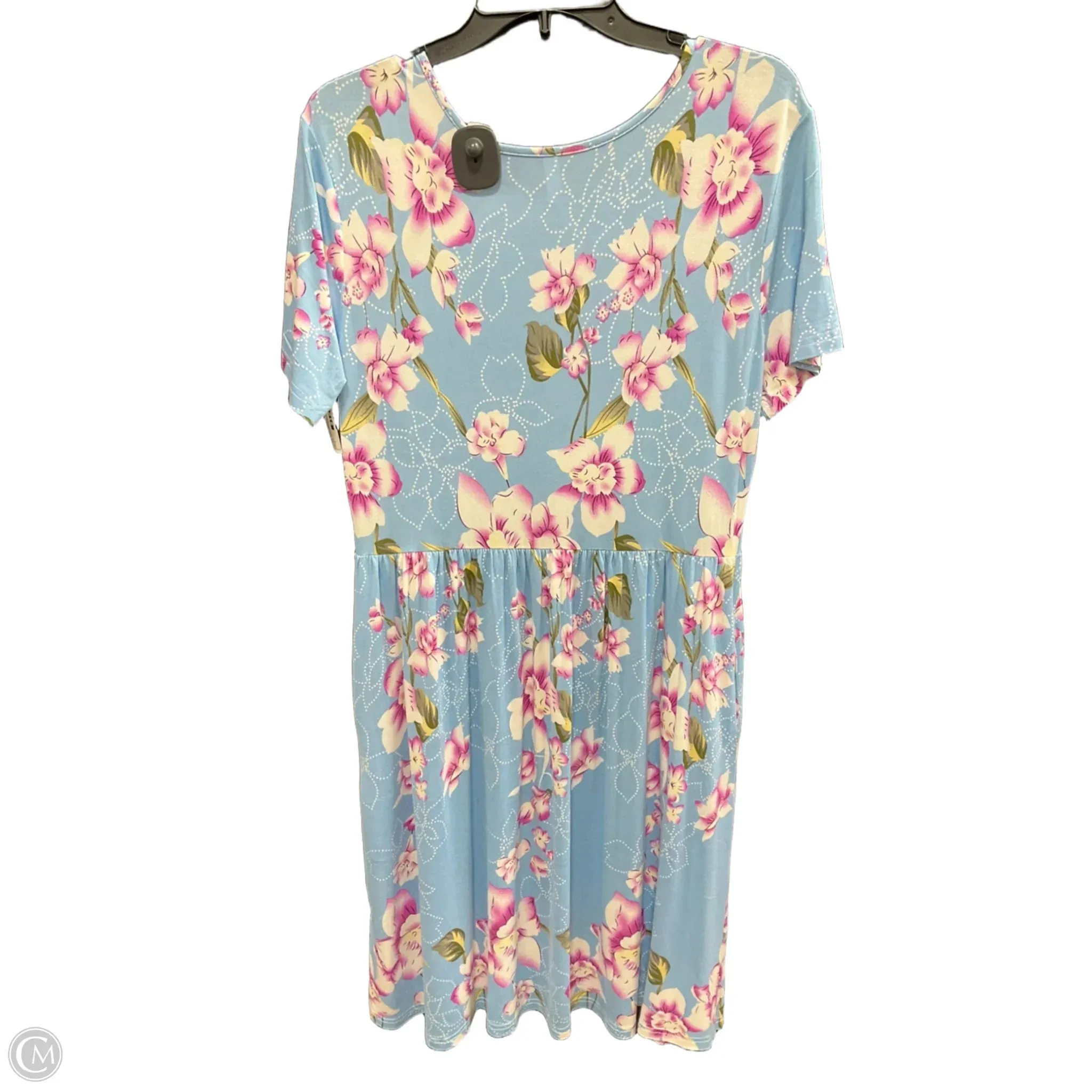Dress Casual Midi By Clothes Mentor In Floral Print, Size: L