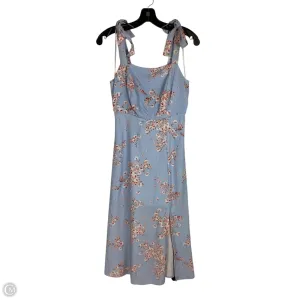 Dress Casual Midi By Cmc In Blue, Size: Xs