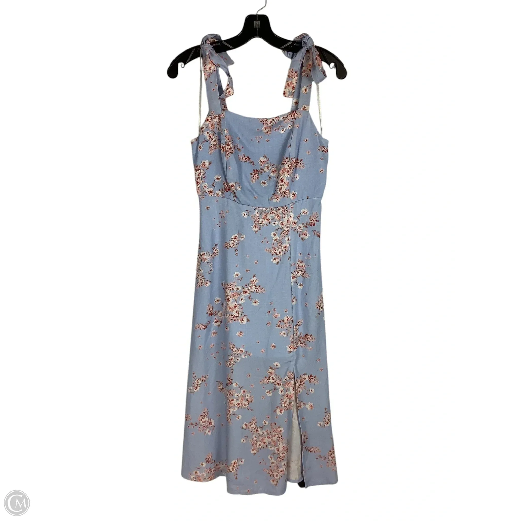 Dress Casual Midi By Cmc In Blue, Size: Xs