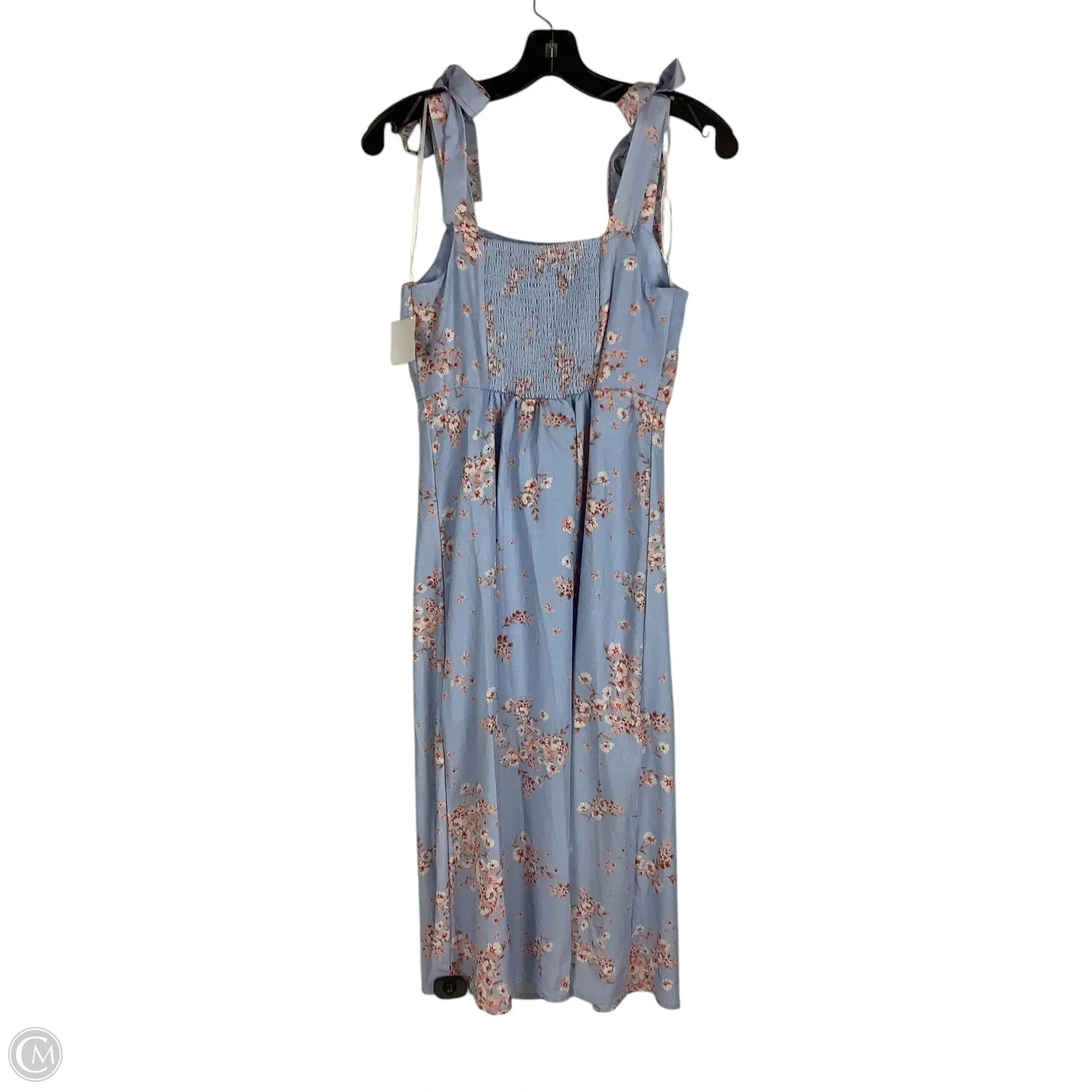 Dress Casual Midi By Cmc In Blue, Size: Xs