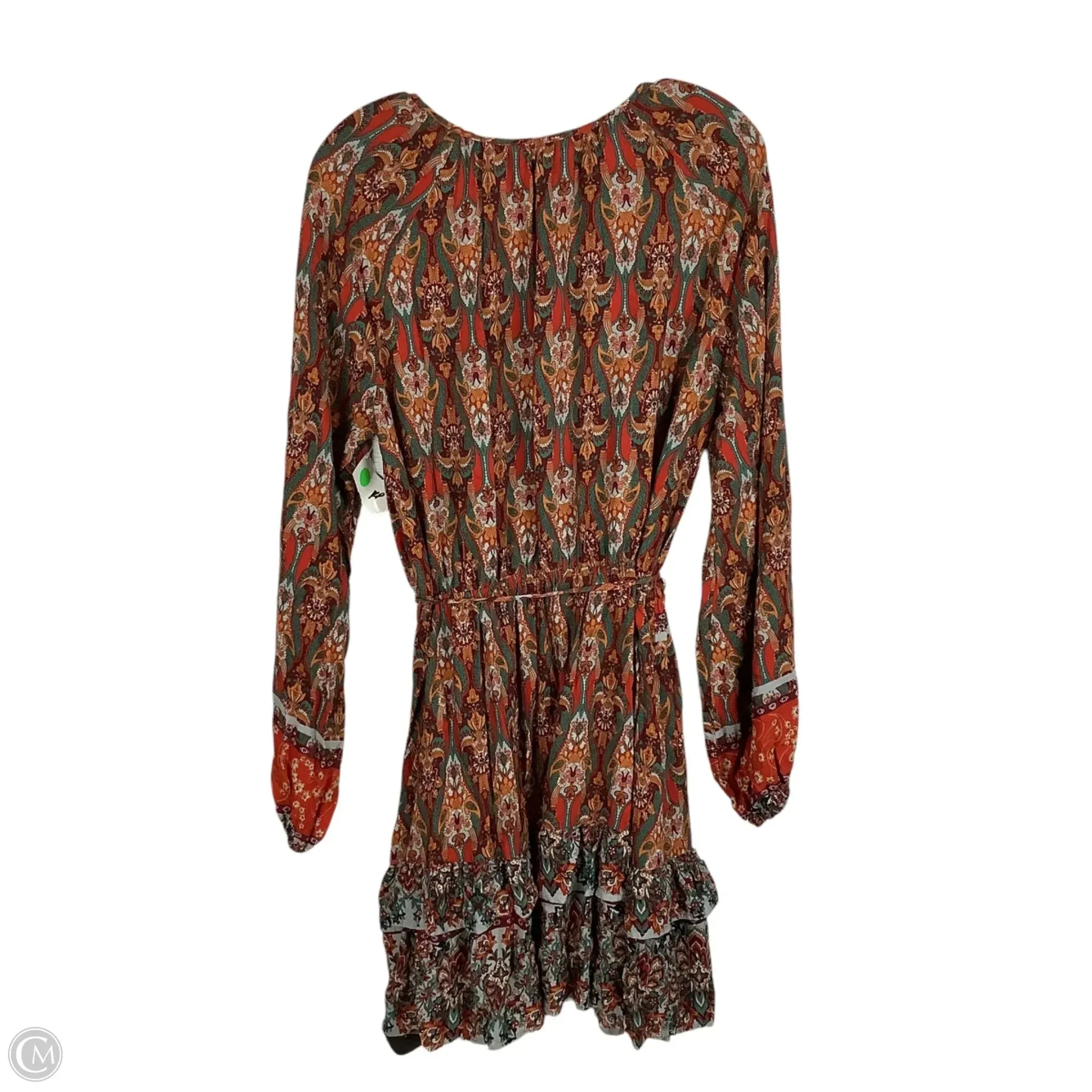 Dress Casual Midi By Cmc In Multi-colored, Size: L
