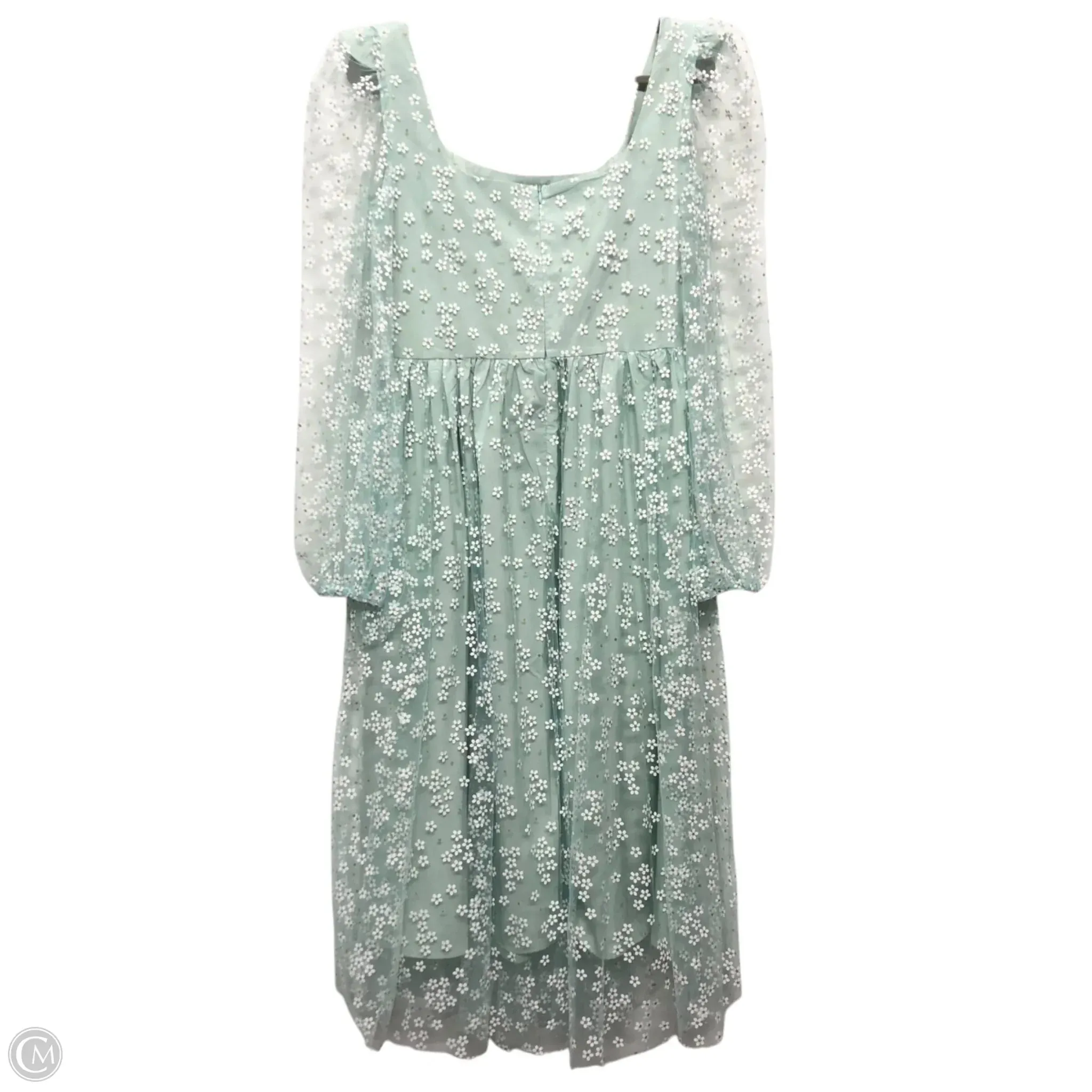 Dress Casual Midi By Cmf In Green, Size: L