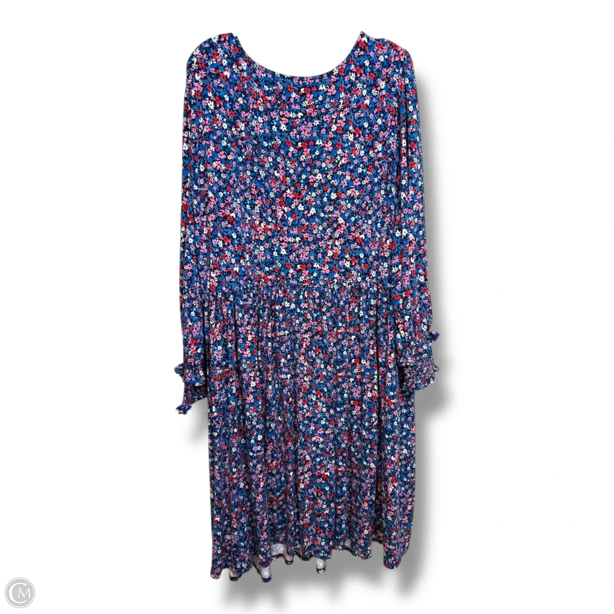 Dress Casual Midi By Draper James In Floral Print, Size: 3x
