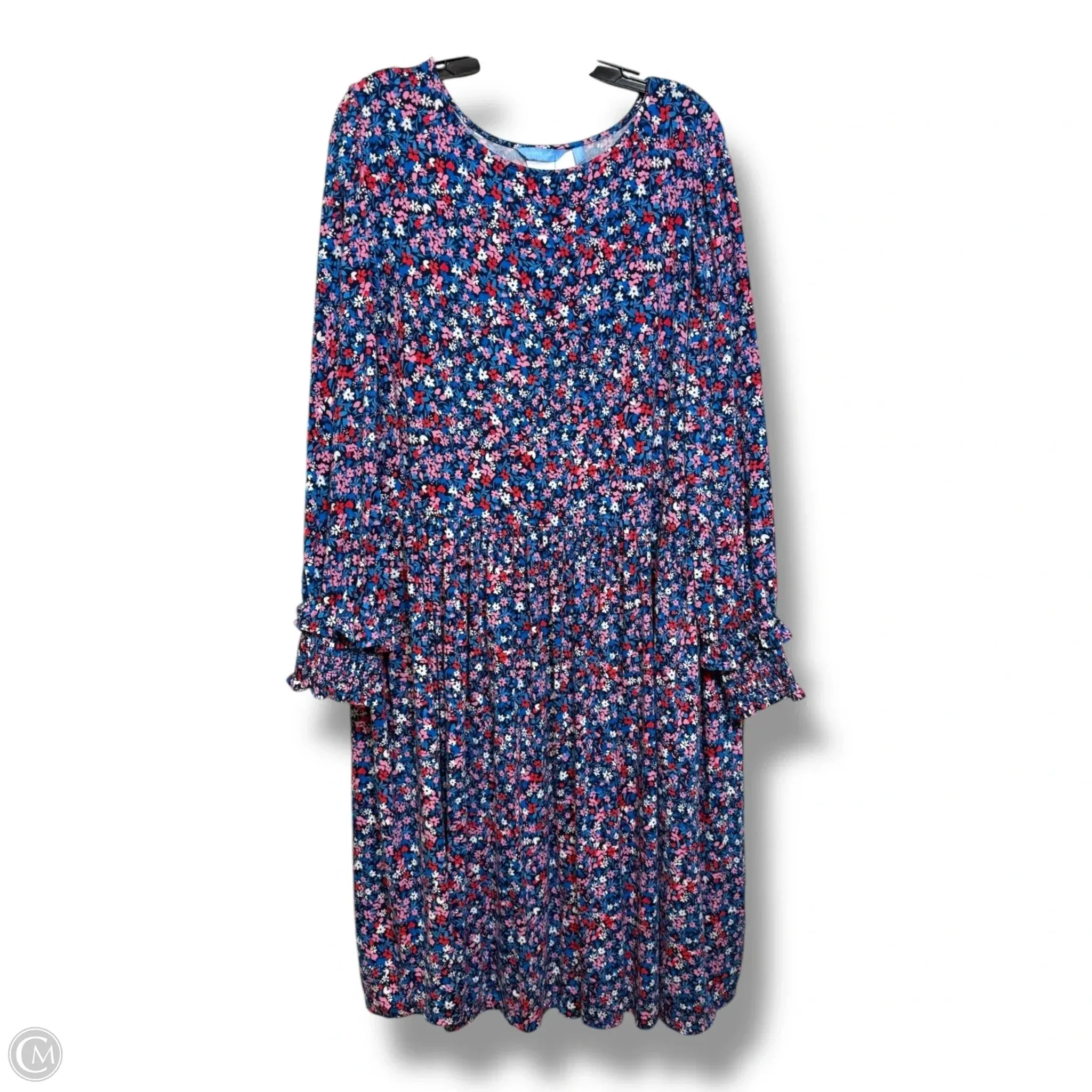 Dress Casual Midi By Draper James In Floral Print, Size: 3x