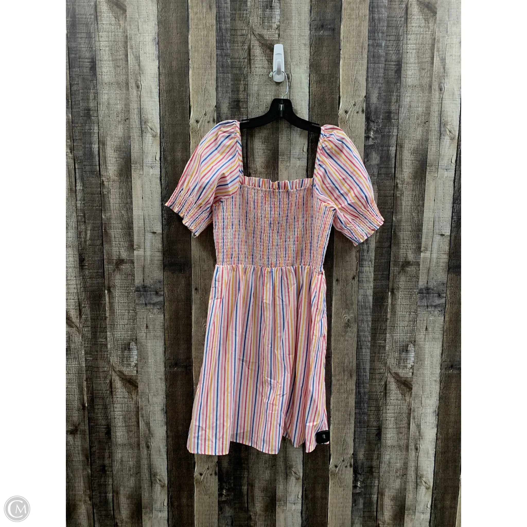 Dress Casual Midi By Draper James In Striped Pattern, Size: M