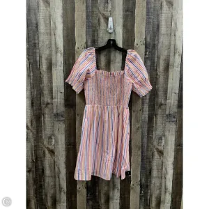 Dress Casual Midi By Draper James In Striped Pattern, Size: M