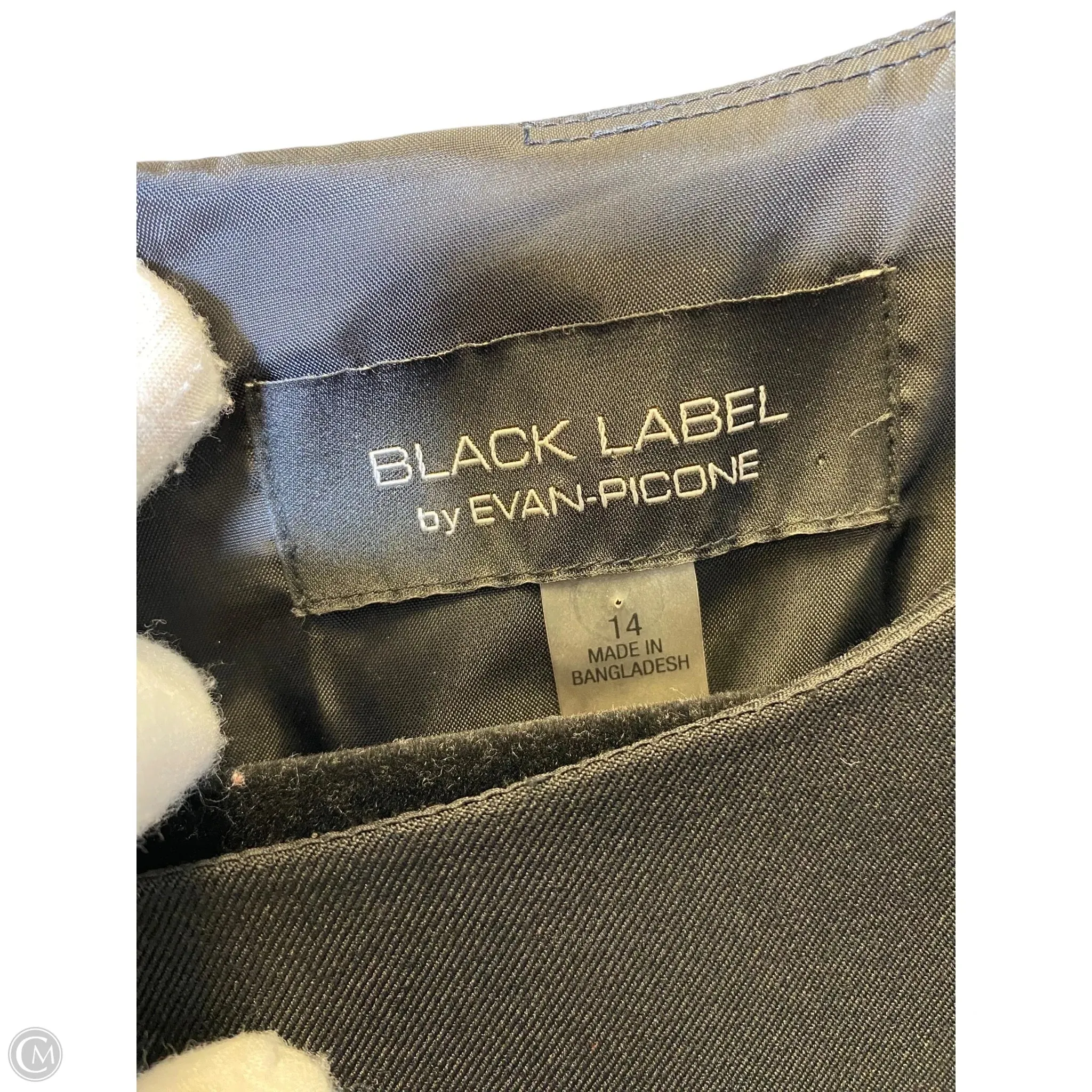 Dress Casual Midi By Evan-picone In Black & White, Size: L