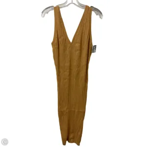Dress Casual Midi By Final Touch In Yellow, Size: L