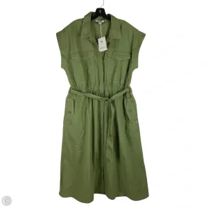 Dress Casual Midi By Free Assembly In Green, Size: Xl