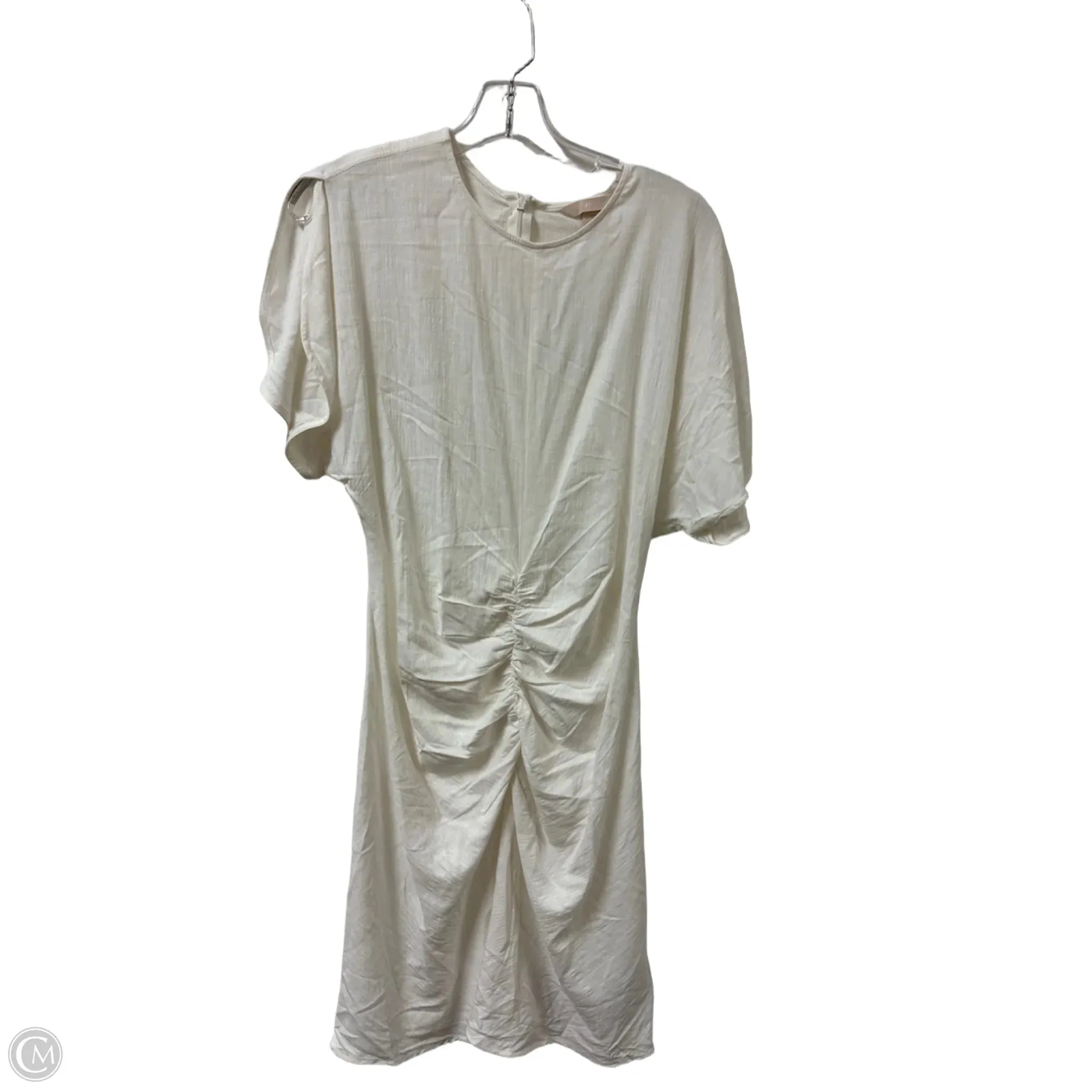 Dress Casual Midi By H&m In White, Size: S