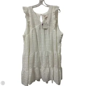 Dress Casual Midi By Hayden La In White, Size: 3x