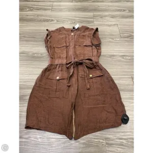 Dress Casual Midi By J. Crew In Brown & Gold, Size: 2