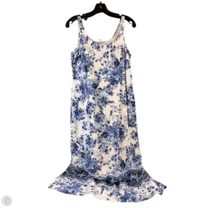 Dress Casual Midi By J. Jill In Blue & White, Size: Sp
