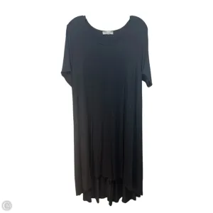 Dress Casual Midi By Joan Vass In Black, Size: Xl