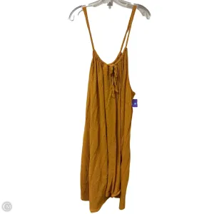 Dress Casual Midi By Kona Sol In Yellow, Size: 2x