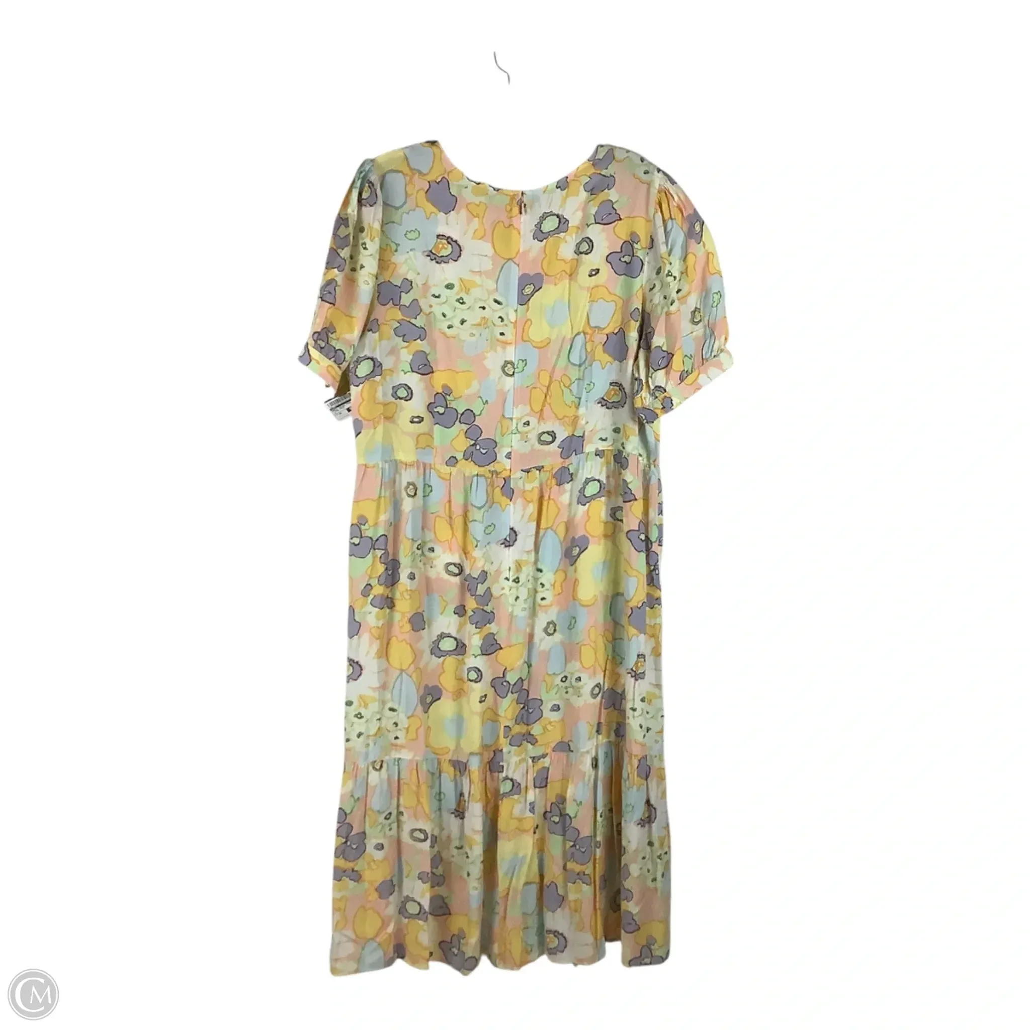 Dress Casual Midi By Loft In Floral Print, Size: 16