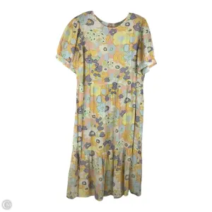 Dress Casual Midi By Loft In Floral Print, Size: 16