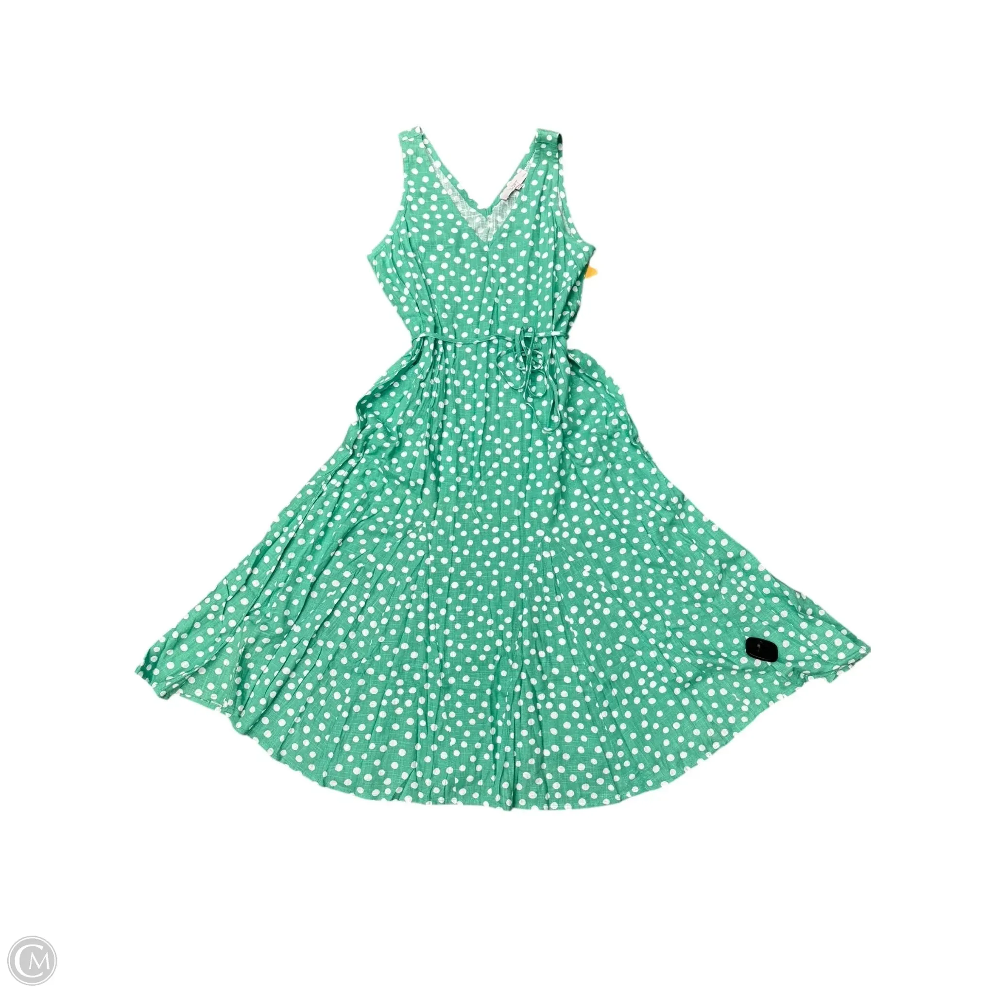 Dress Casual Midi By Loft In Green, Size: 6p