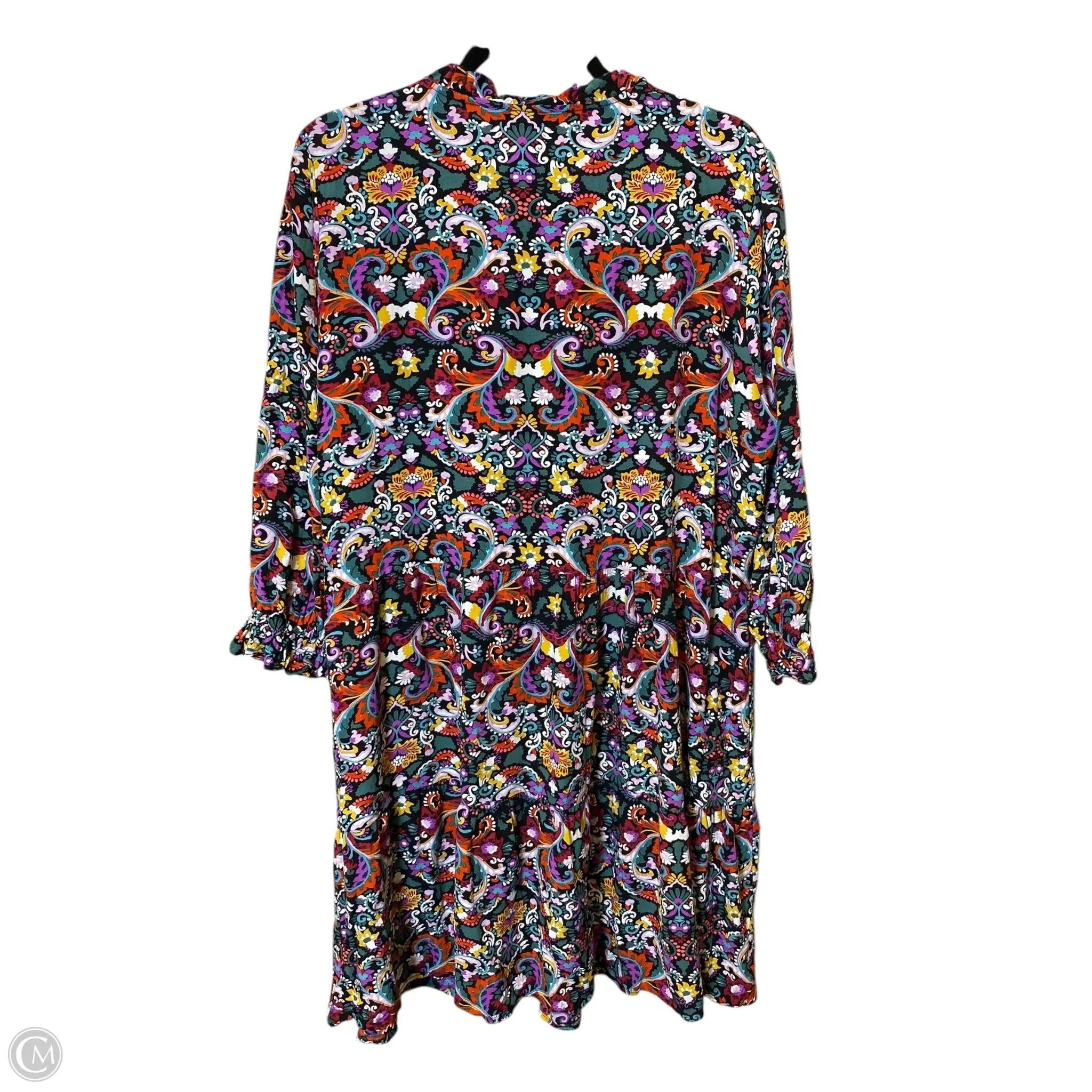 Dress Casual Midi By Loft In Multi-colored, Size: Xxl