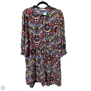 Dress Casual Midi By Loft In Multi-colored, Size: Xxl