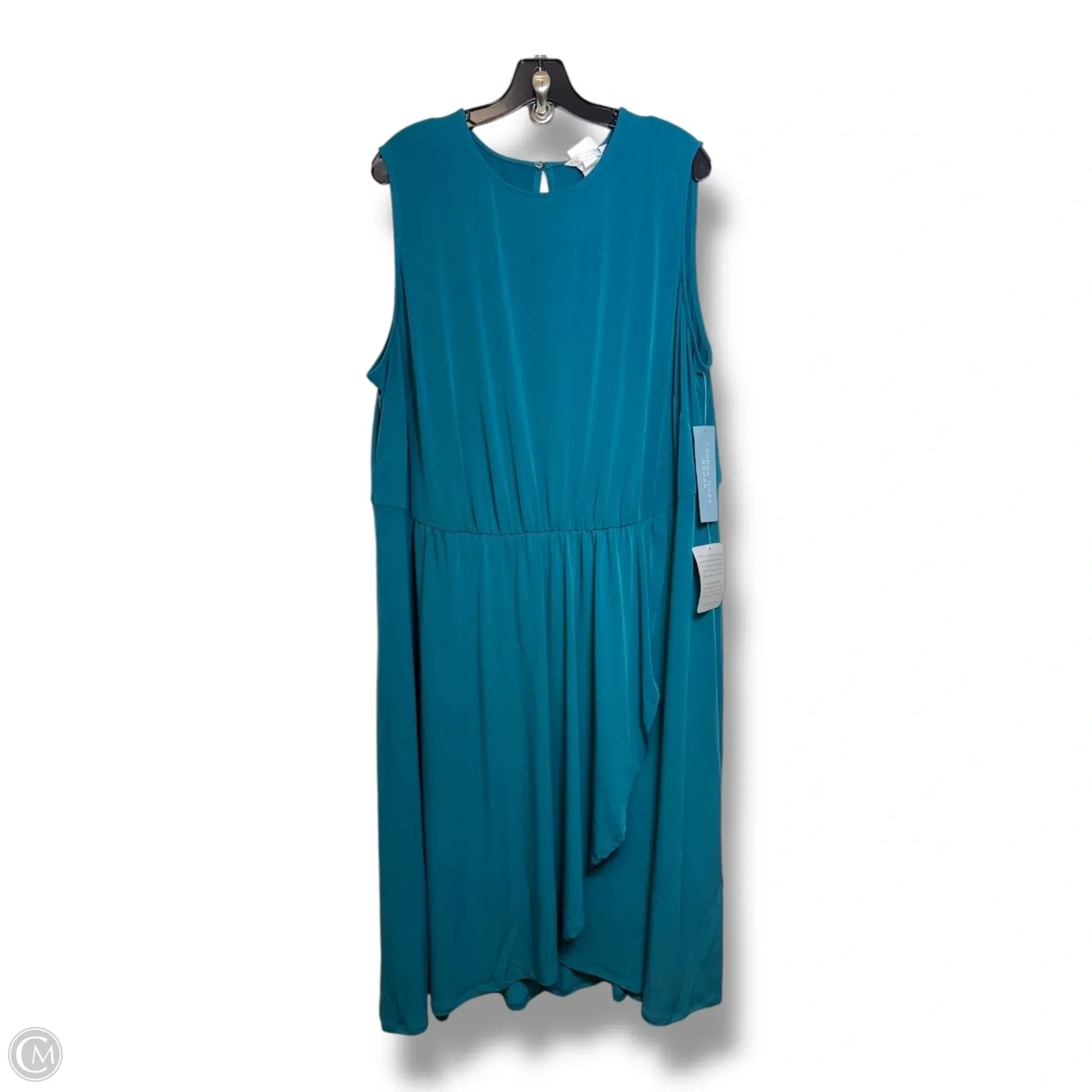 Dress Casual Midi By London Times In Green, Size: 30