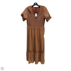 Dress Casual Midi By Mikarose In Orange, Size: L