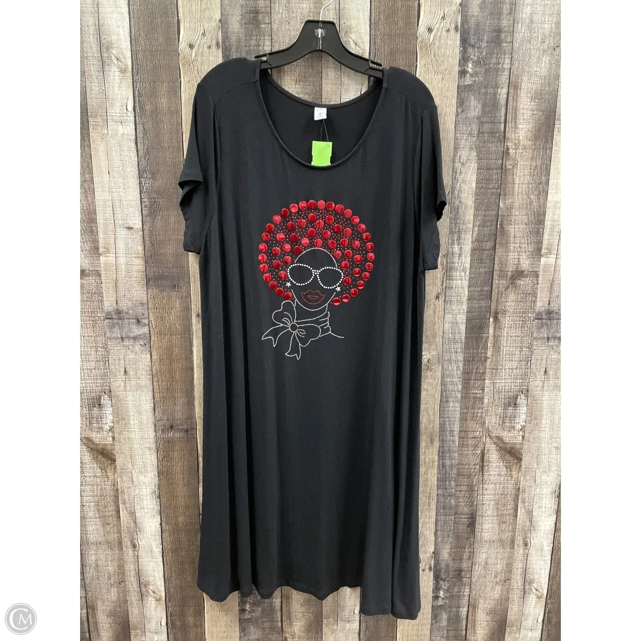 Dress Casual Midi By Old Navy In Black, Size: 2x
