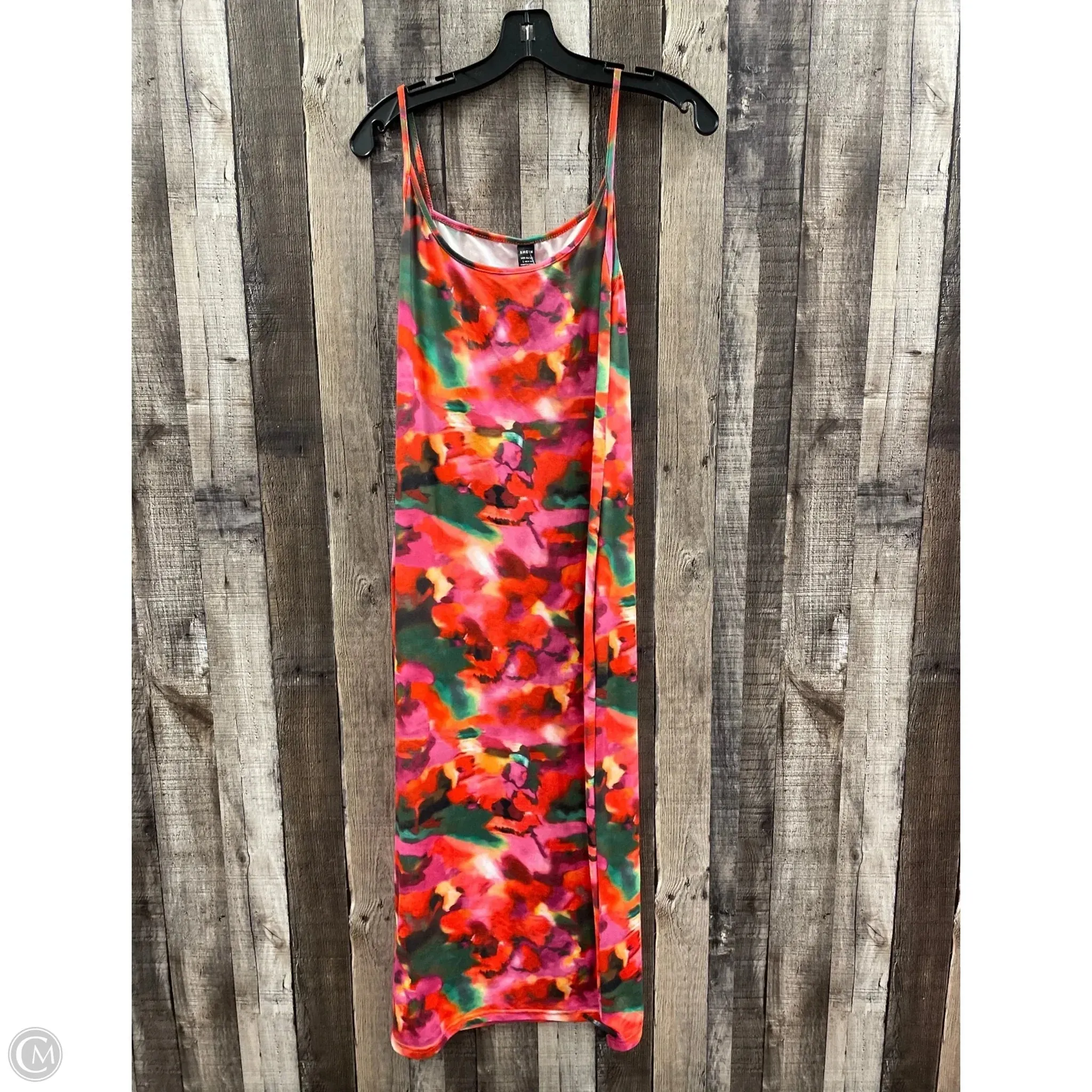 Dress Casual Midi By Shein In Multi-colored, Size: L