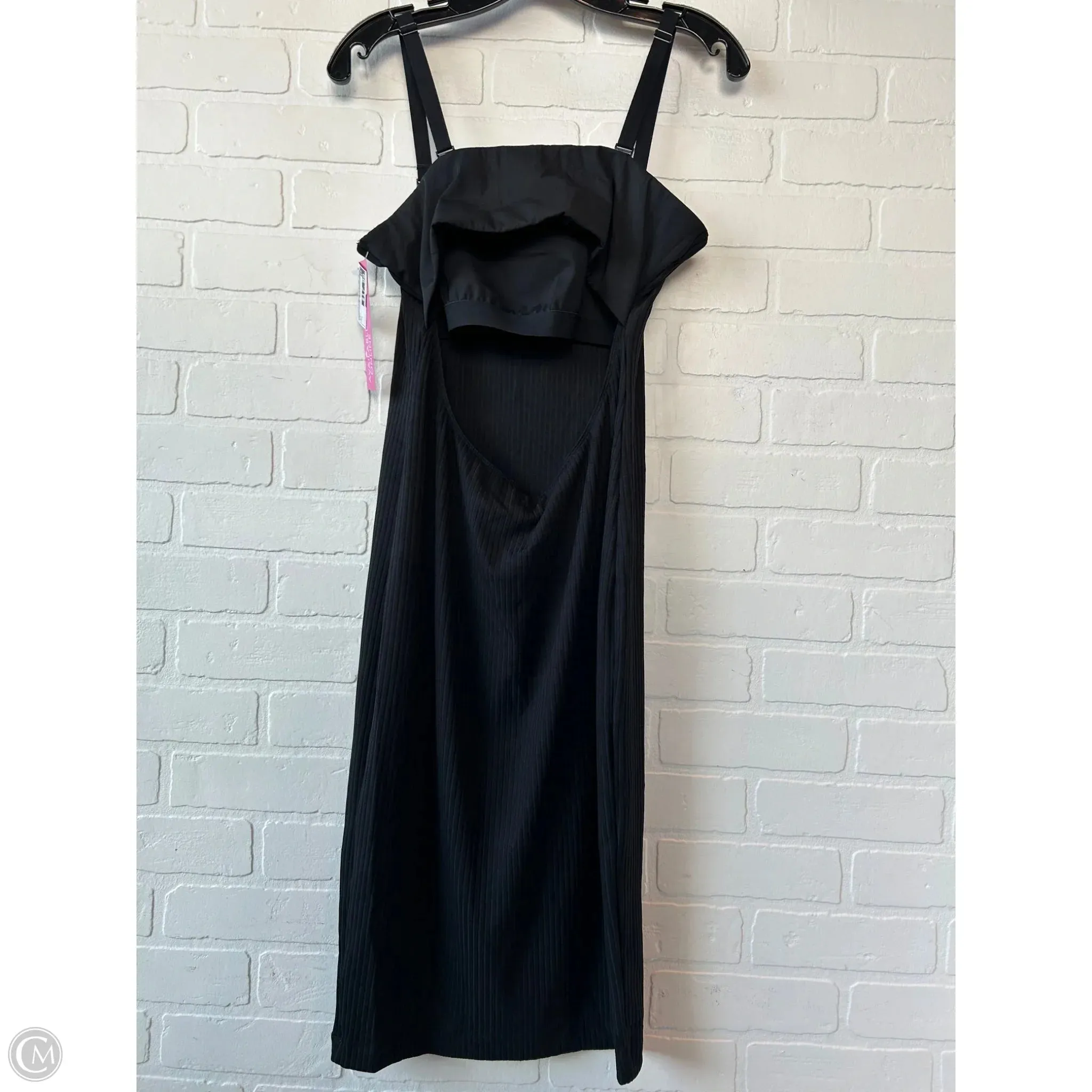 Dress Casual Midi By Victorias Secret In Black, Size: L