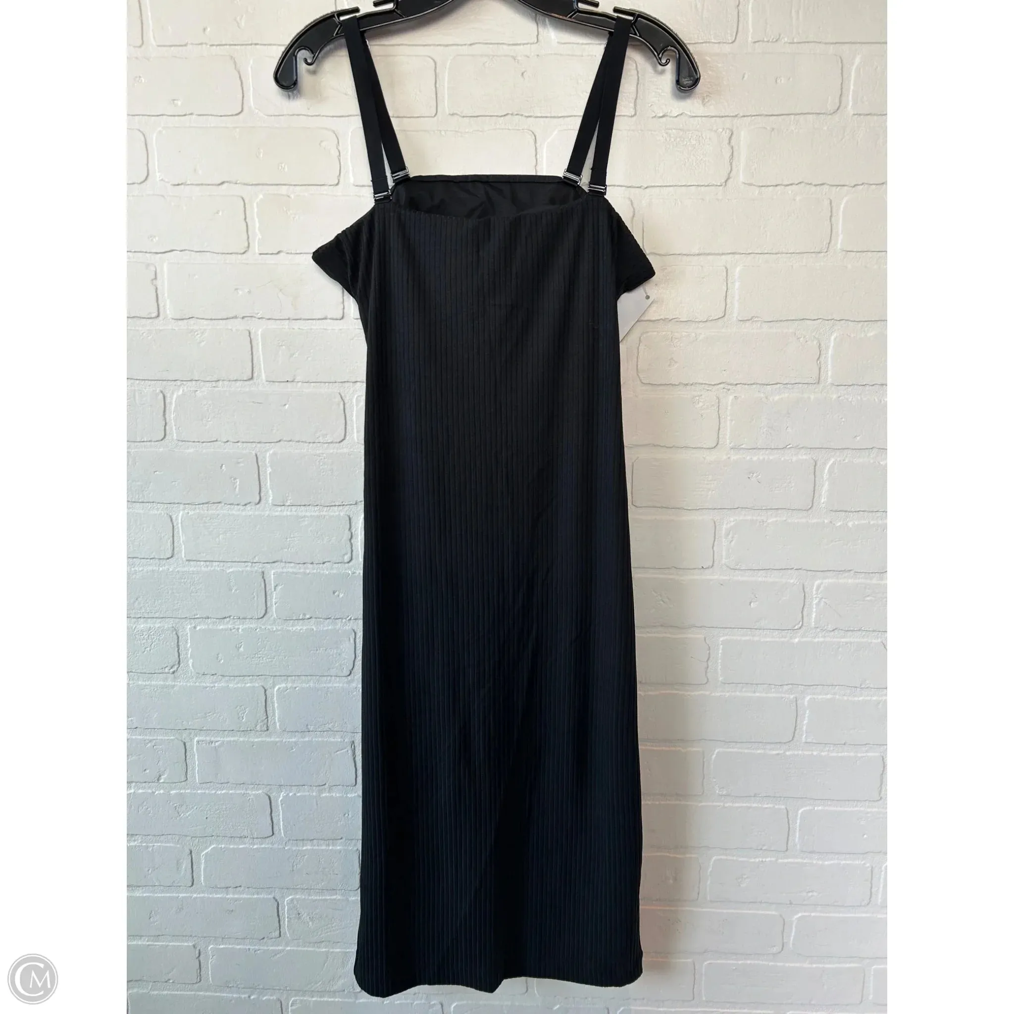 Dress Casual Midi By Victorias Secret In Black, Size: L