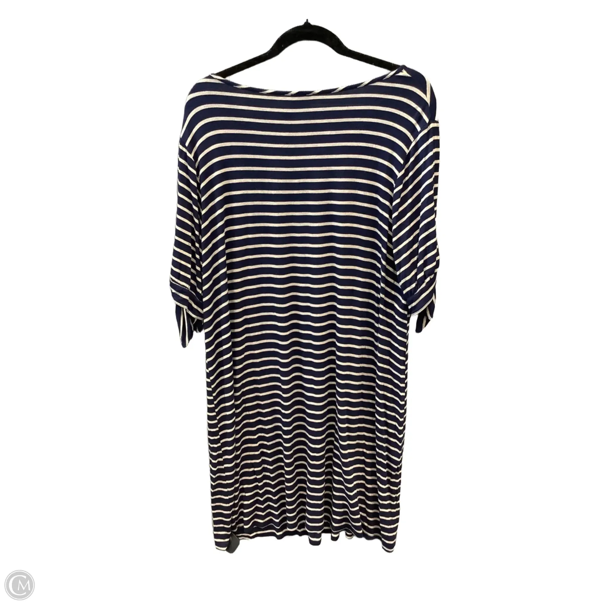Dress Casual Midi By Westport In Striped Pattern, Size: 2x