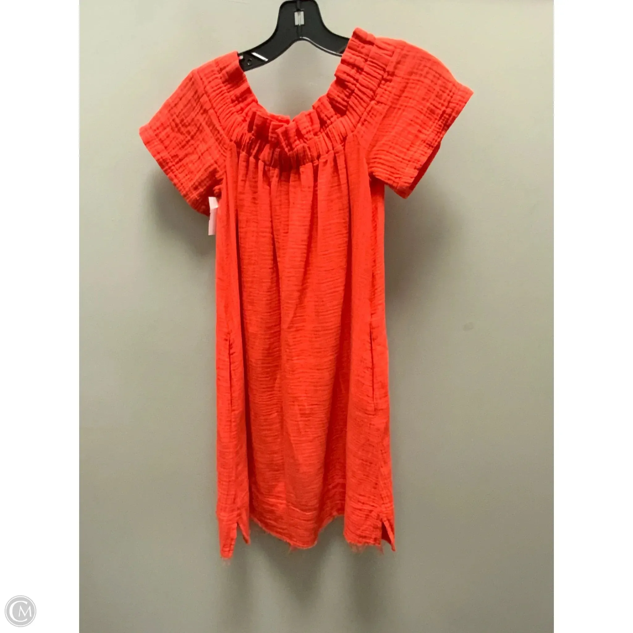 Dress Casual Short By Amadi In Orange, Size: Xs