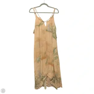 Dress Casual Short By Anthropologie In Peach, Size: S