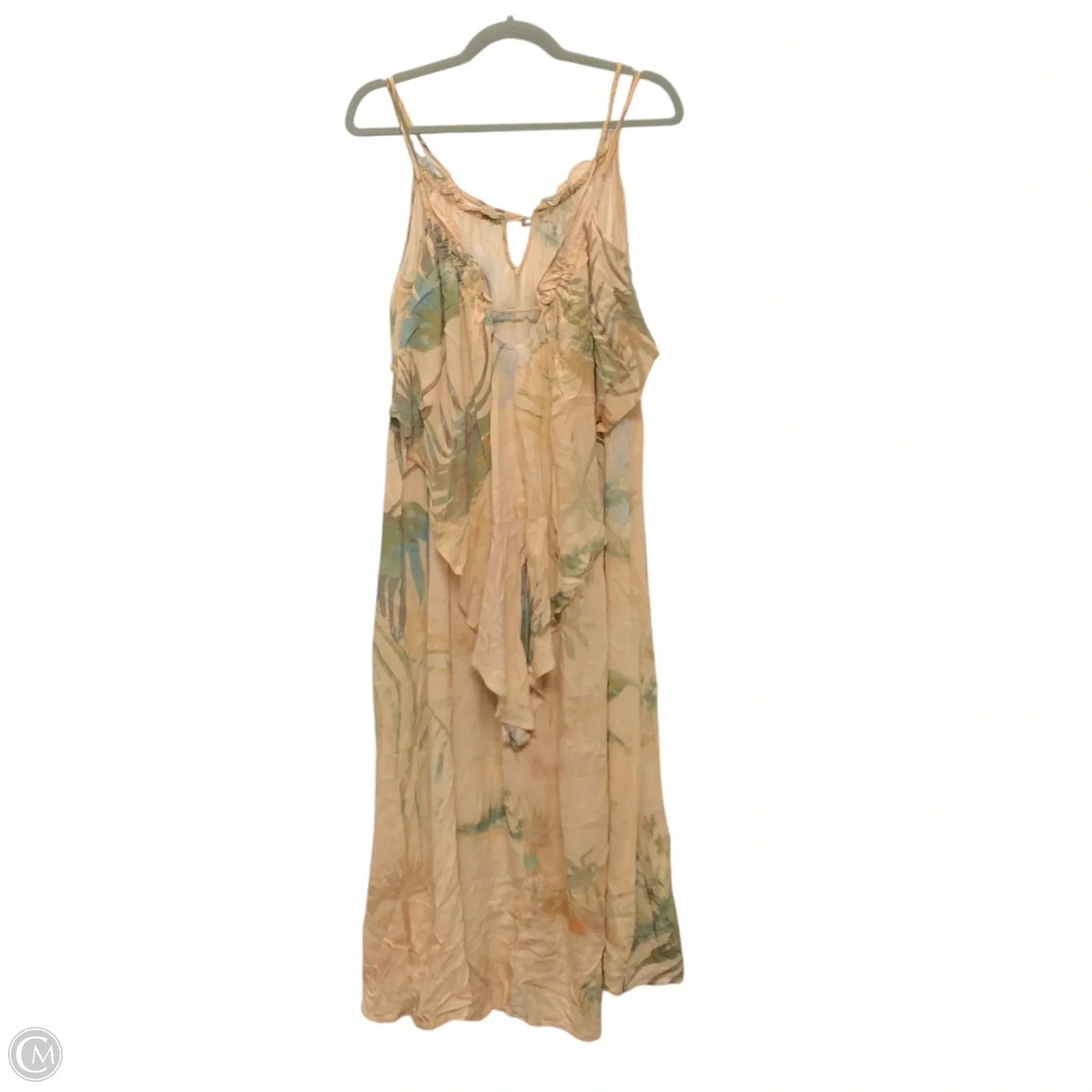 Dress Casual Short By Anthropologie In Peach, Size: S