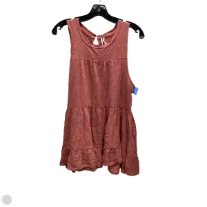 Dress Casual Short By Anthropologie In Pink, Size: M