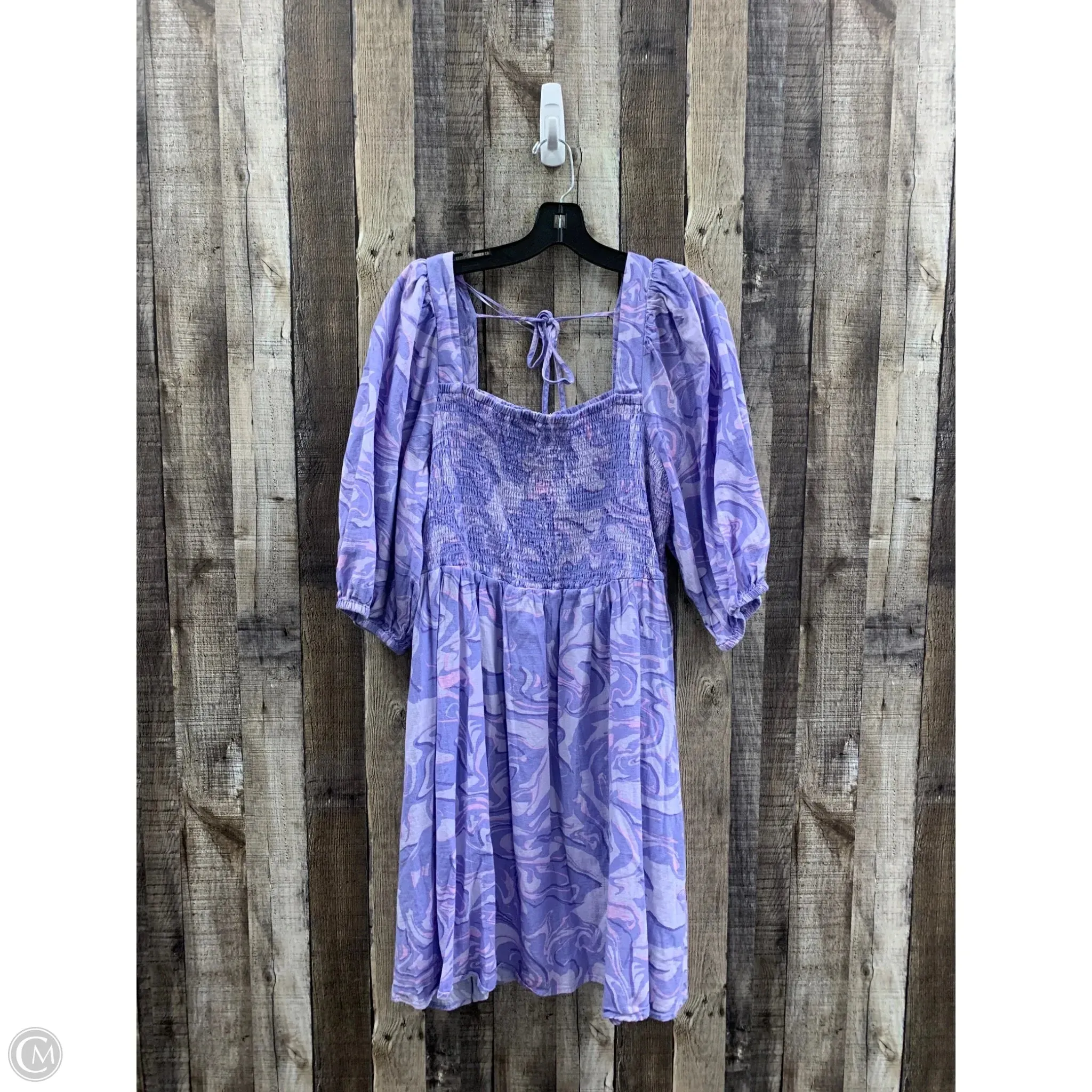 Dress Casual Short By Ava & Viv In Purple, Size: 1x