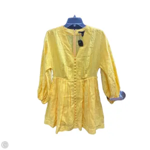 Dress Casual Short By Banana Republic In Yellow, Size: Xxs