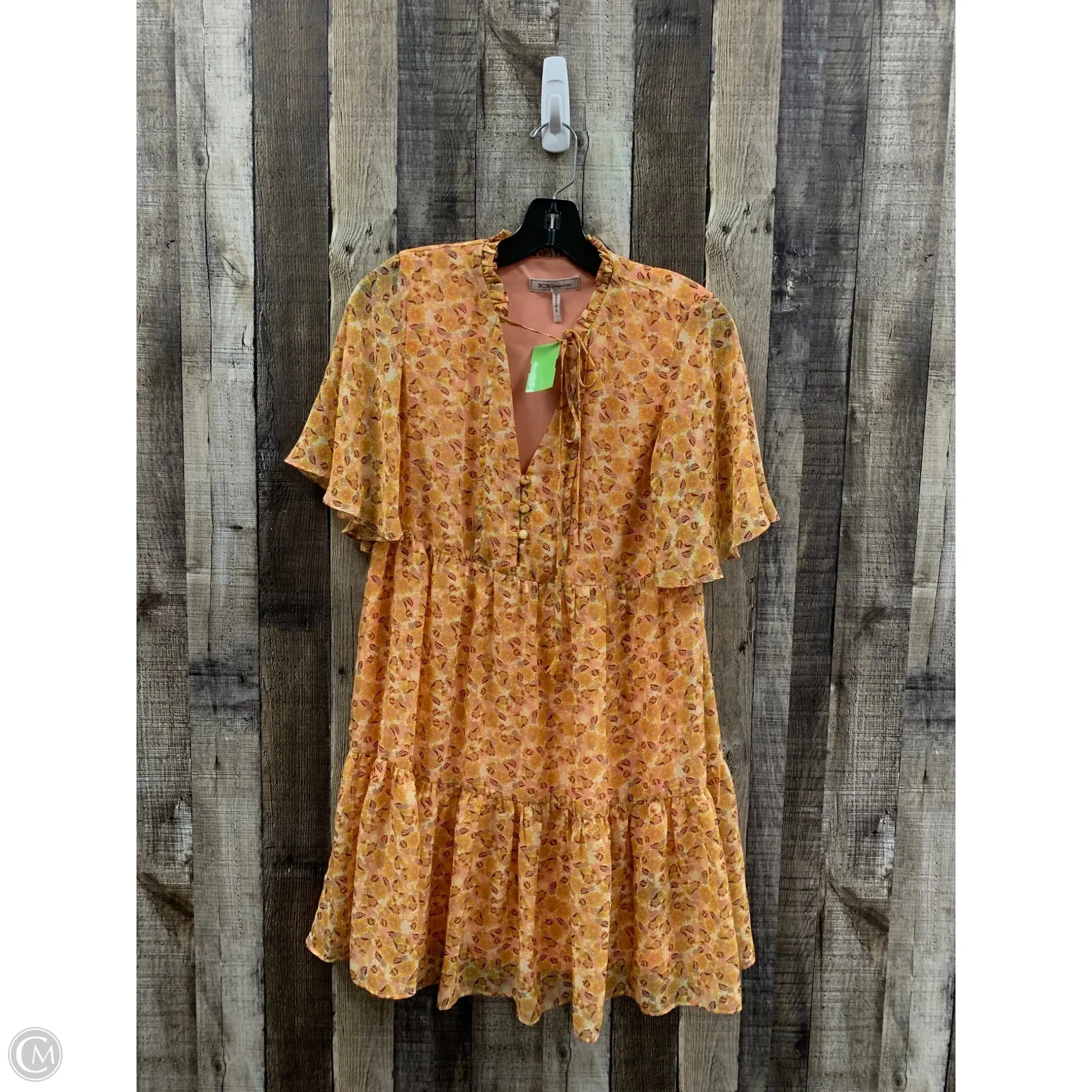 Dress Casual Short By Bcbg In Orange, Size: 2
