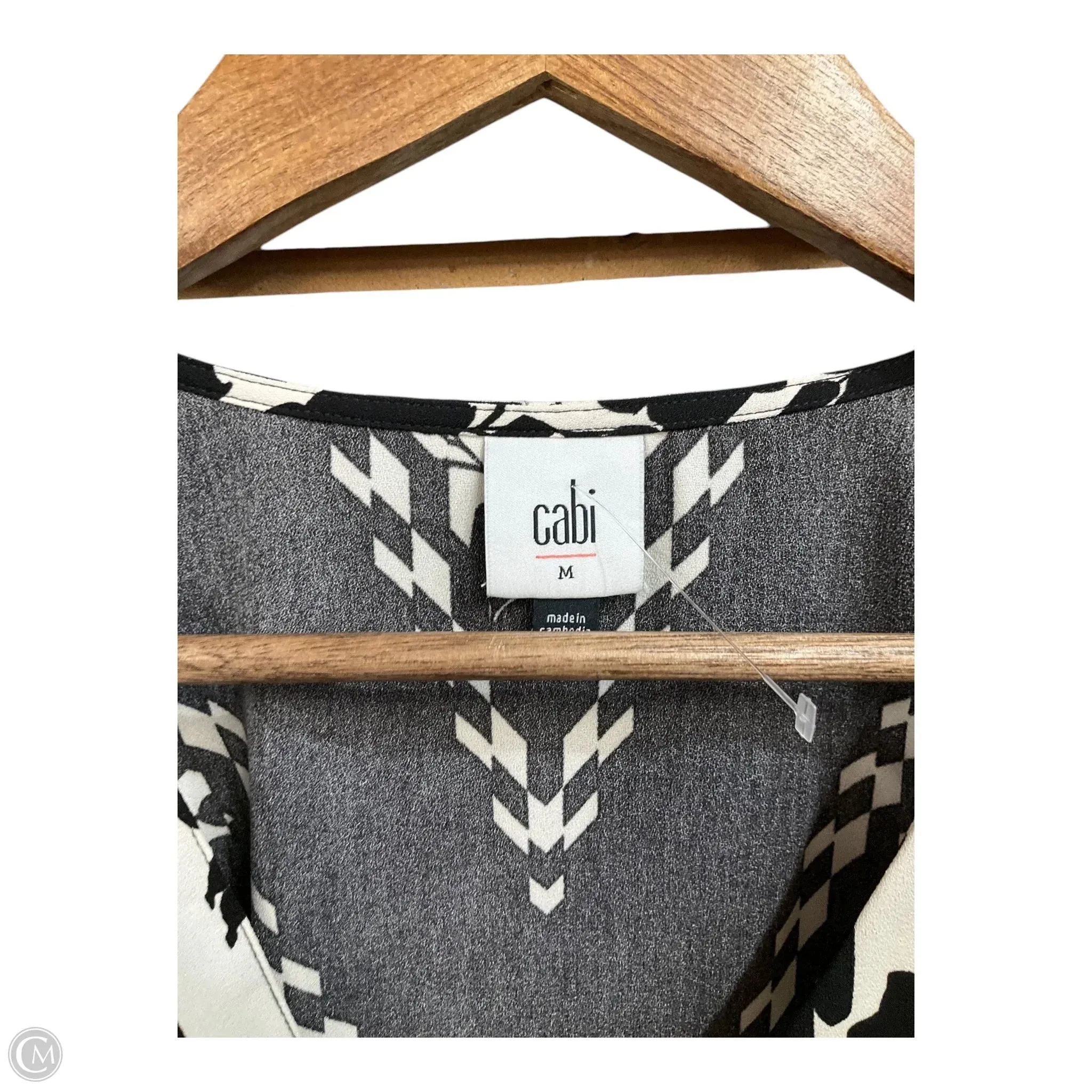 Dress Casual Short By Cabi In Black & Cream, Size: M