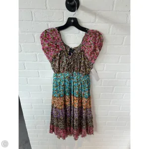 Dress Casual Short By Clothes Mentor In Brown & Pink, Size: M
