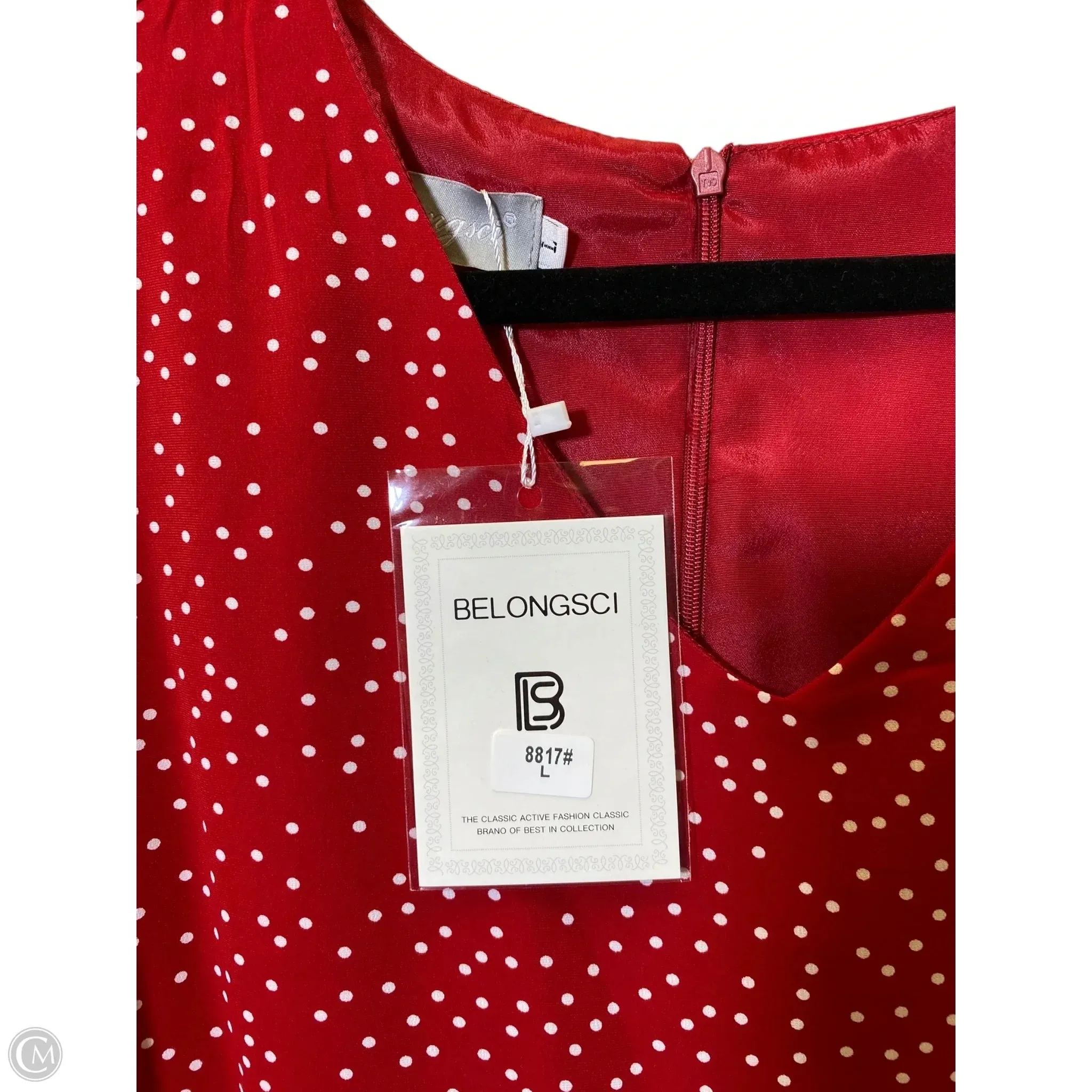 Dress Casual Short By Clothes Mentor In Polkadot Pattern, Size: L