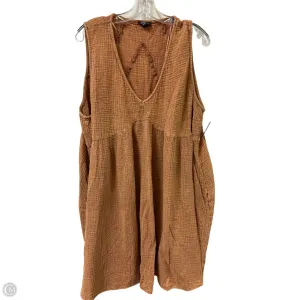 Dress Casual Short By Clothes Mentor In Yellow, Size: 3x
