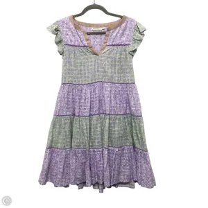 Dress Casual Short By Cmb In Green & Purple, Size: Xs