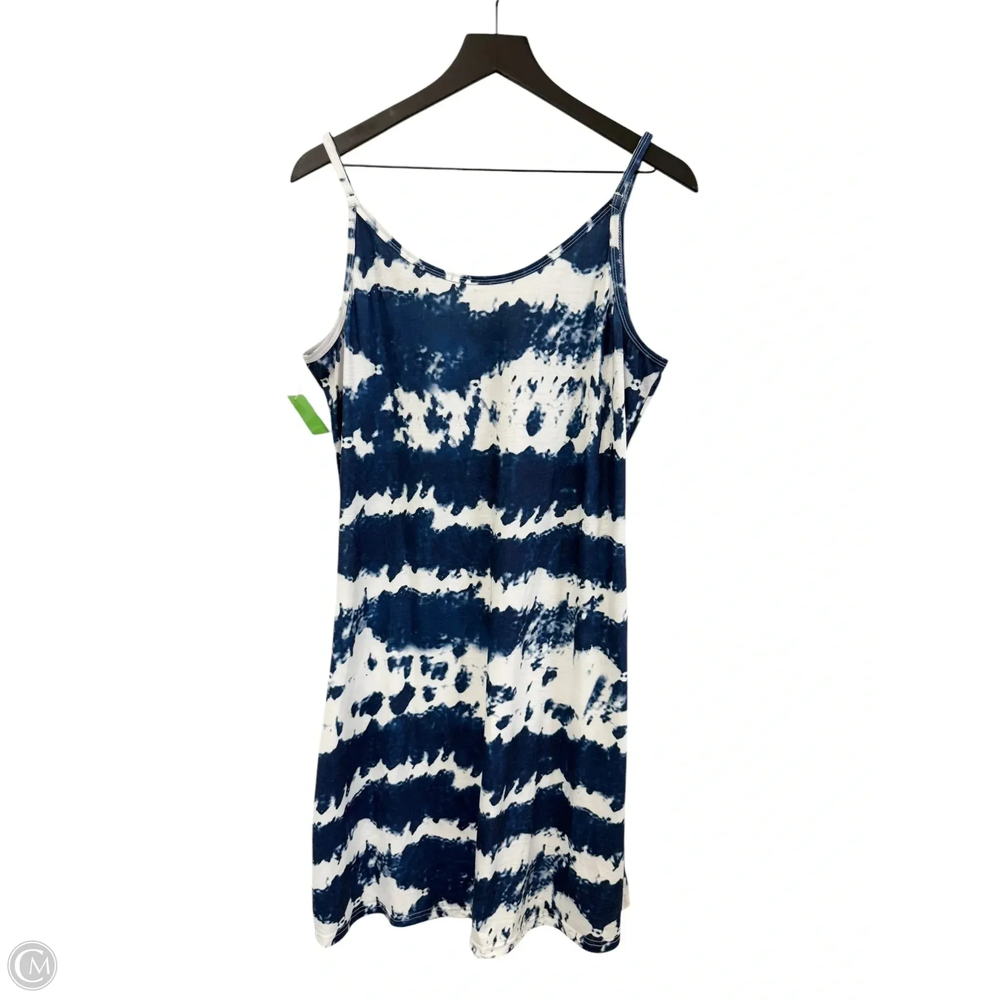Dress Casual Short By Cmf In Blue & White, Size: L