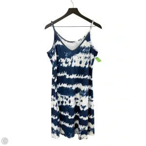 Dress Casual Short By Cmf In Blue & White, Size: L