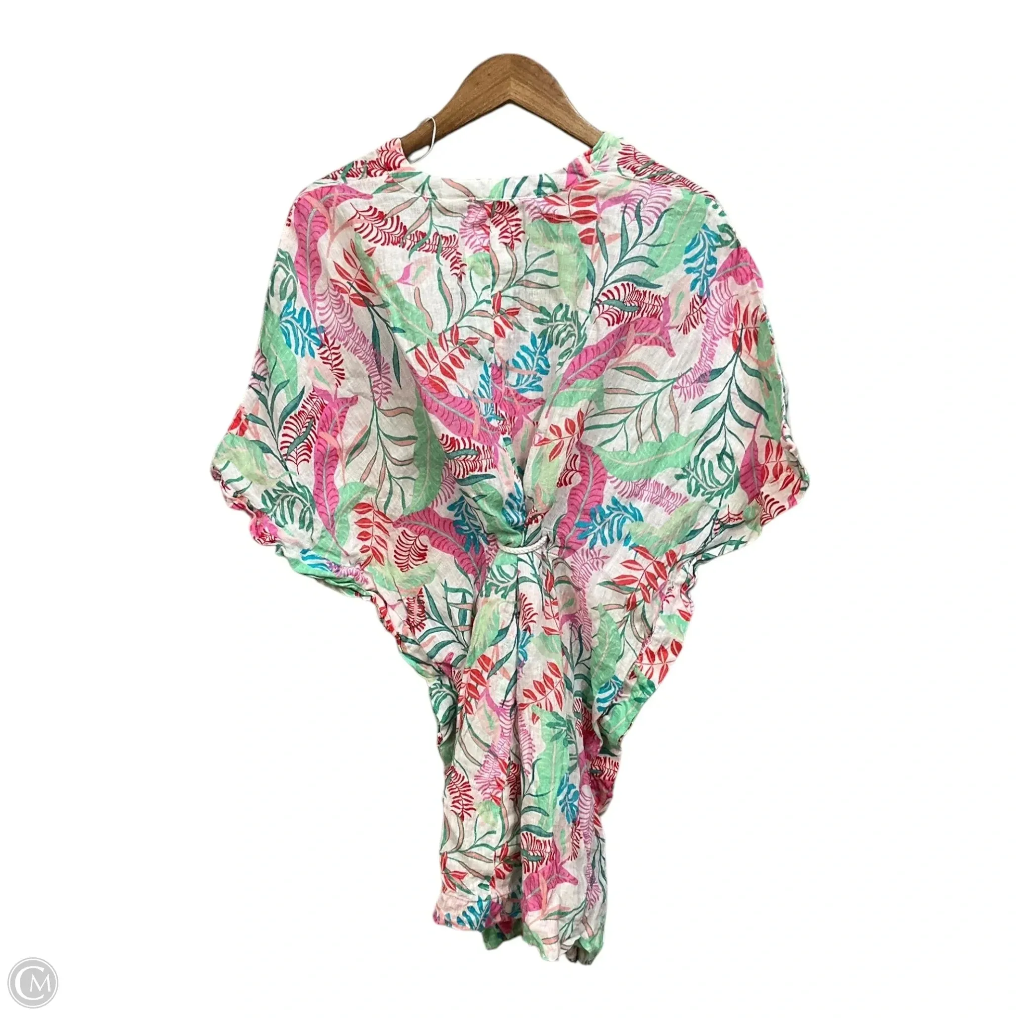 Dress Casual Short By Cynthia Rowley In Green & White, Size: L
